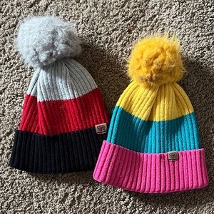 2 Pom-Pom Beanies for Kids